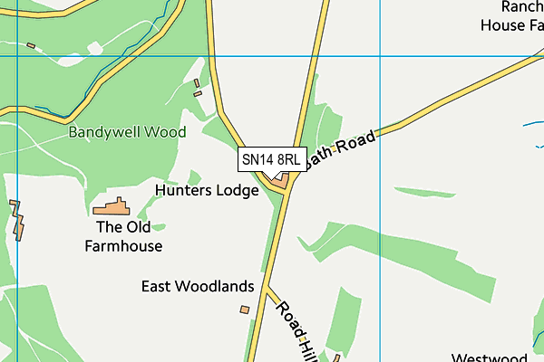 SN14 8RL map - OS VectorMap District (Ordnance Survey) SN14 8RL map - OS VectorMap District (Ordnance Survey)