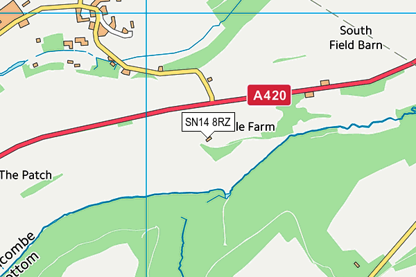 SN14 8RZ map - OS VectorMap District (Ordnance Survey) SN14 8RZ map - OS VectorMap District (Ordnance Survey)