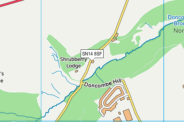 SN14 8SF map - OS VectorMap District (Ordnance Survey) SN14 8SF map - OS VectorMap District (Ordnance Survey)