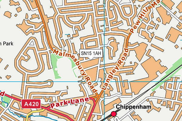 SN15 1AH map - OS VectorMap District (Ordnance Survey) SN15 1AH map - OS VectorMap District (Ordnance Survey)
