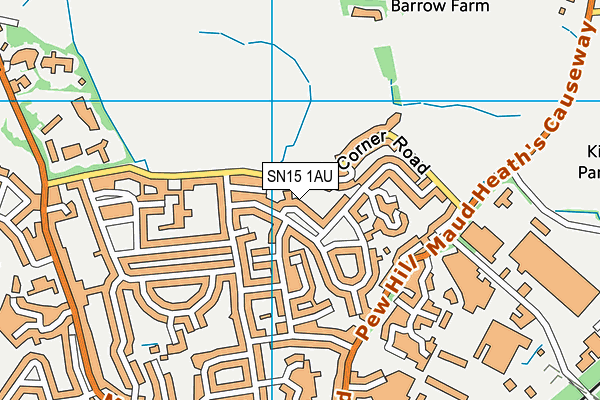 SN15 1AU map - OS VectorMap District (Ordnance Survey) SN15 1AU map - OS VectorMap District (Ordnance Survey)
