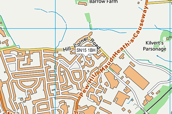 SN15 1BH map - OS VectorMap District (Ordnance Survey) SN15 1BH map - OS VectorMap District (Ordnance Survey)