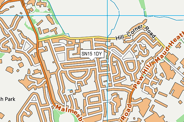 SN15 1DY map - OS VectorMap District (Ordnance Survey) SN15 1DY map - OS VectorMap District (Ordnance Survey)