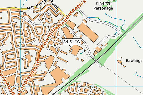 SN15 1GG map - OS VectorMap District (Ordnance Survey) SN15 1GG map - OS VectorMap District (Ordnance Survey)