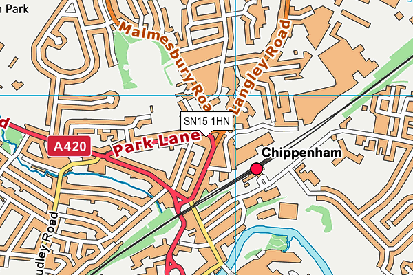 SN15 1HN map - OS VectorMap District (Ordnance Survey)