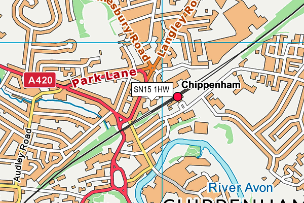 SN15 1HW map - OS VectorMap District (Ordnance Survey) SN15 1HW map - OS VectorMap District (Ordnance Survey)