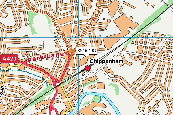 SN15 1JG map - OS VectorMap District (Ordnance Survey) SN15 1JG map - OS VectorMap District (Ordnance Survey)