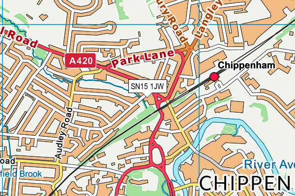 SN15 1JW map - OS VectorMap District (Ordnance Survey) SN15 1JW map - OS VectorMap District (Ordnance Survey)