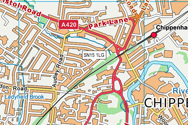 SN15 1LG map - OS VectorMap District (Ordnance Survey)