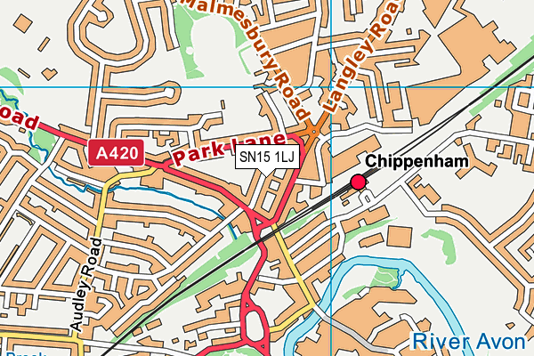 SN15 1LJ map - OS VectorMap District (Ordnance Survey) SN15 1LJ map - OS VectorMap District (Ordnance Survey)