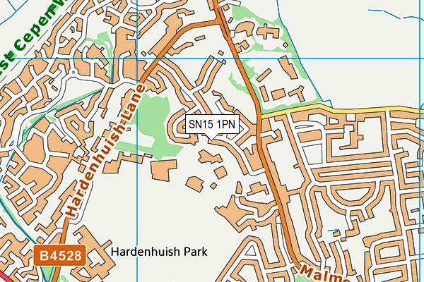 SN15 1PN map - OS VectorMap District (Ordnance Survey) SN15 1PN map - OS VectorMap District (Ordnance Survey)
