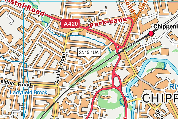SN15 1UA map - OS VectorMap District (Ordnance Survey)