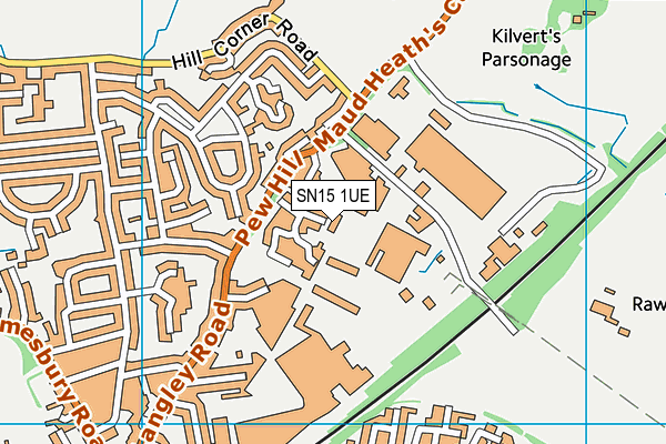 SN15 1UE map - OS VectorMap District (Ordnance Survey) SN15 1UE map - OS VectorMap District (Ordnance Survey)