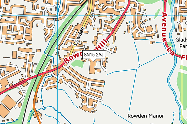 SN15 2AJ map - OS VectorMap District (Ordnance Survey) SN15 2AJ map - OS VectorMap District (Ordnance Survey)