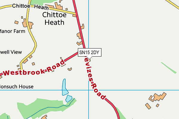 SN15 2DY map - OS VectorMap District (Ordnance Survey) SN15 2DY map - OS VectorMap District (Ordnance Survey)