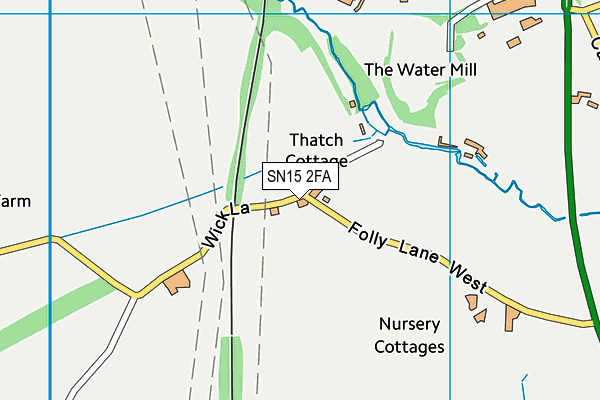 SN15 2FA map - OS VectorMap District (Ordnance Survey) SN15 2FA map - OS VectorMap District (Ordnance Survey)