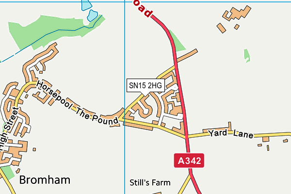 SN15 2HG map - OS VectorMap District (Ordnance Survey) SN15 2HG map - OS VectorMap District (Ordnance Survey)