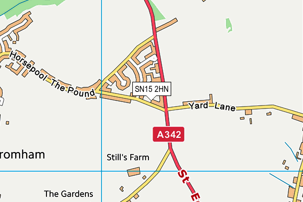 SN15 2HN map - OS VectorMap District (Ordnance Survey) SN15 2HN map - OS VectorMap District (Ordnance Survey)