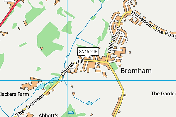 SN15 2JF map - OS VectorMap District (Ordnance Survey) SN15 2JF map - OS VectorMap District (Ordnance Survey)
