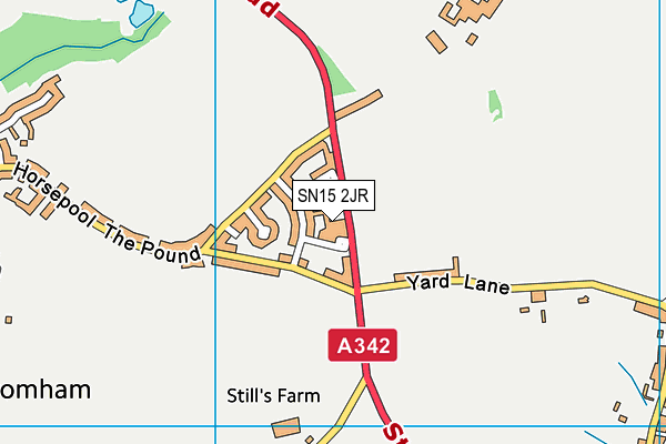 SN15 2JR map - OS VectorMap District (Ordnance Survey) SN15 2JR map - OS VectorMap District (Ordnance Survey)