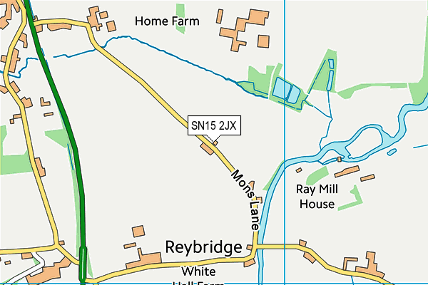 SN15 2JX map - OS VectorMap District (Ordnance Survey) SN15 2JX map - OS VectorMap District (Ordnance Survey)