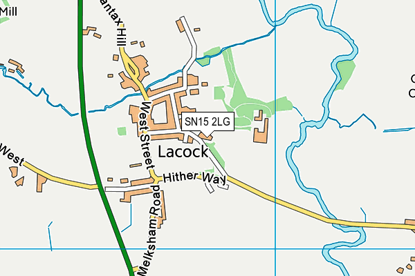 SN15 2LG map - OS VectorMap District (Ordnance Survey) SN15 2LG map - OS VectorMap District (Ordnance Survey)