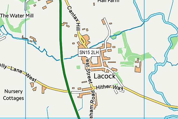 SN15 2LH map - OS VectorMap District (Ordnance Survey) SN15 2LH map - OS VectorMap District (Ordnance Survey)