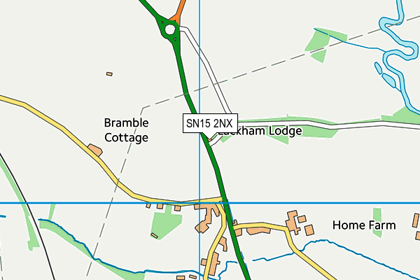 SN15 2NX map - OS VectorMap District (Ordnance Survey) SN15 2NX map - OS VectorMap District (Ordnance Survey)
