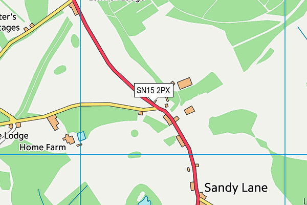 SN15 2PX map - OS VectorMap District (Ordnance Survey) SN15 2PX map - OS VectorMap District (Ordnance Survey)
