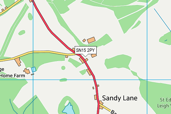 SN15 2PY map - OS VectorMap District (Ordnance Survey) SN15 2PY map - OS VectorMap District (Ordnance Survey)