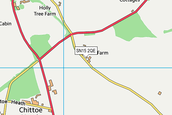 SN15 2QE map - OS VectorMap District (Ordnance Survey) SN15 2QE map - OS VectorMap District (Ordnance Survey)
