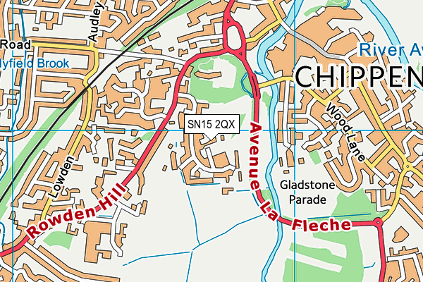 SN15 2QX map - OS VectorMap District (Ordnance Survey) SN15 2QX map - OS VectorMap District (Ordnance Survey)