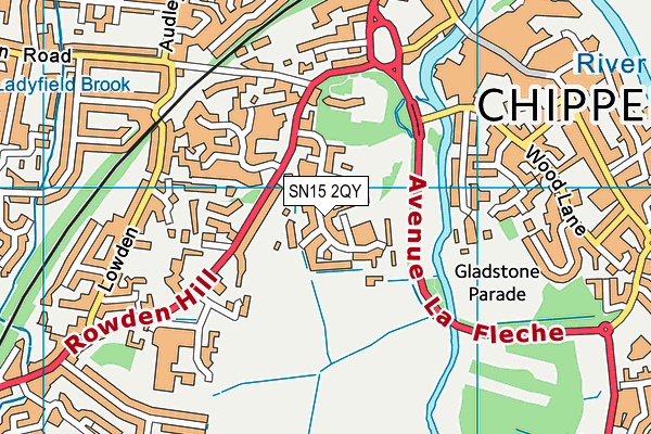 SN15 2QY map - OS VectorMap District (Ordnance Survey) SN15 2QY map - OS VectorMap District (Ordnance Survey)