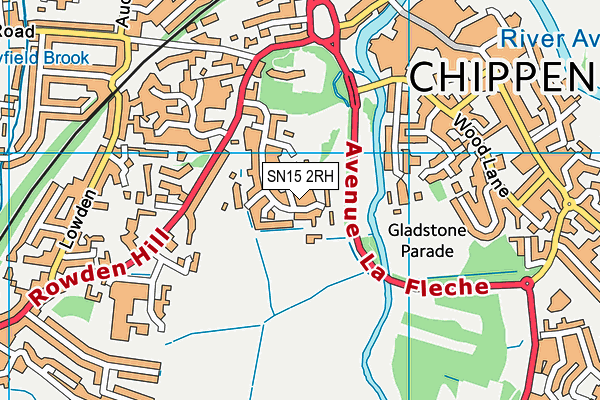 SN15 2RH map - OS VectorMap District (Ordnance Survey) SN15 2RH map - OS VectorMap District (Ordnance Survey)