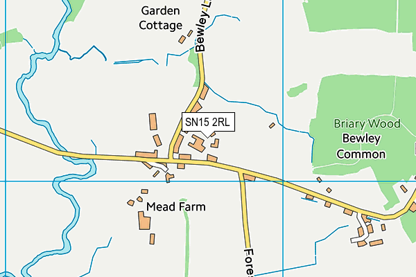 SN15 2RL map - OS VectorMap District (Ordnance Survey) SN15 2RL map - OS VectorMap District (Ordnance Survey)