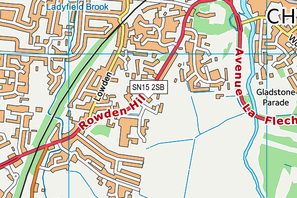 SN15 2SB map - OS VectorMap District (Ordnance Survey) SN15 2SB map - OS VectorMap District (Ordnance Survey)