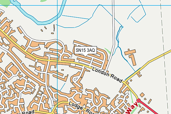SN15 3AQ map - OS VectorMap District (Ordnance Survey) SN15 3AQ map - OS VectorMap District (Ordnance Survey)