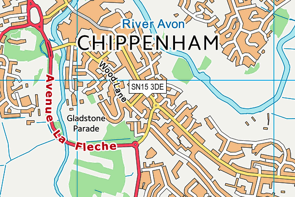 SN15 3DE map - OS VectorMap District (Ordnance Survey) SN15 3DE map - OS VectorMap District (Ordnance Survey)