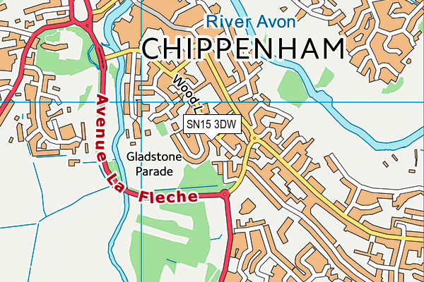SN15 3DW map - OS VectorMap District (Ordnance Survey) SN15 3DW map - OS VectorMap District (Ordnance Survey)