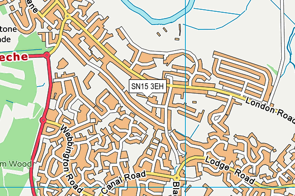 SN15 3EH map - OS VectorMap District (Ordnance Survey) SN15 3EH map - OS VectorMap District (Ordnance Survey)