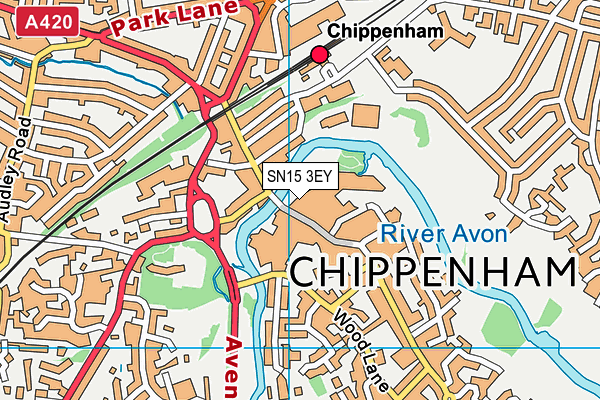 SN15 3EY map - OS VectorMap District (Ordnance Survey) SN15 3EY map - OS VectorMap District (Ordnance Survey)