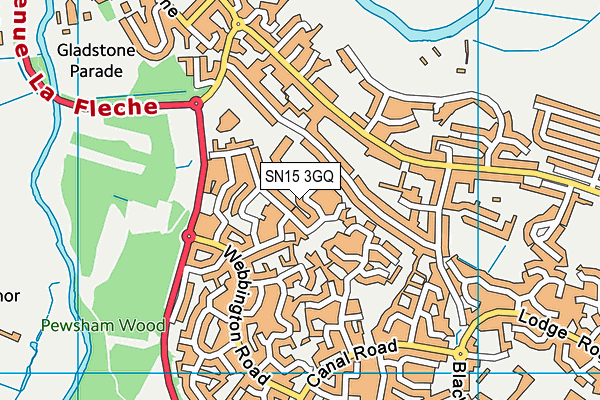 SN15 3GQ map - OS VectorMap District (Ordnance Survey) SN15 3GQ map - OS VectorMap District (Ordnance Survey)