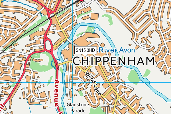 SN15 3HD map - OS VectorMap District (Ordnance Survey) SN15 3HD map - OS VectorMap District (Ordnance Survey)