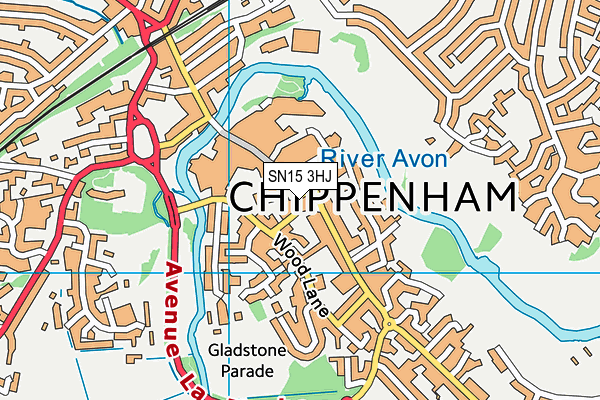 SN15 3HJ map - OS VectorMap District (Ordnance Survey) SN15 3HJ map - OS VectorMap District (Ordnance Survey)