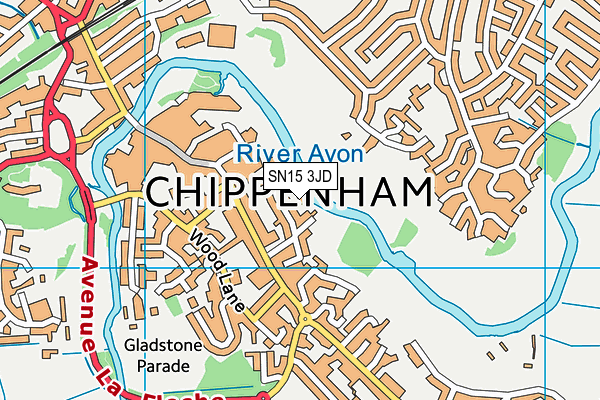 SN15 3JD map - OS VectorMap District (Ordnance Survey) SN15 3JD map - OS VectorMap District (Ordnance Survey)