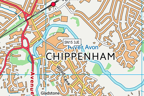 SN15 3JE map - OS VectorMap District (Ordnance Survey) SN15 3JE map - OS VectorMap District (Ordnance Survey)