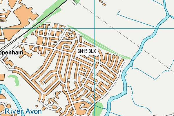 SN15 3LX map - OS VectorMap District (Ordnance Survey) SN15 3LX map - OS VectorMap District (Ordnance Survey)