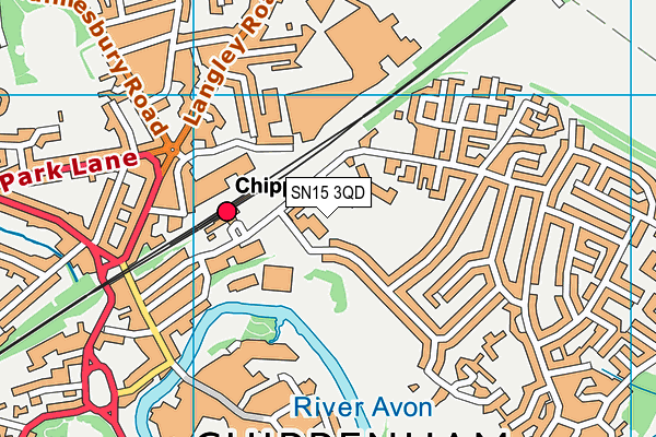 SN15 3QD map - OS VectorMap District (Ordnance Survey) SN15 3QD map - OS VectorMap District (Ordnance Survey)
