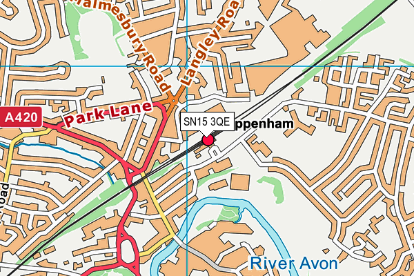 SN15 3QE map - OS VectorMap District (Ordnance Survey) SN15 3QE map - OS VectorMap District (Ordnance Survey)