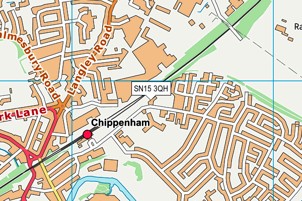 SN15 3QH map - OS VectorMap District (Ordnance Survey) SN15 3QH map - OS VectorMap District (Ordnance Survey)